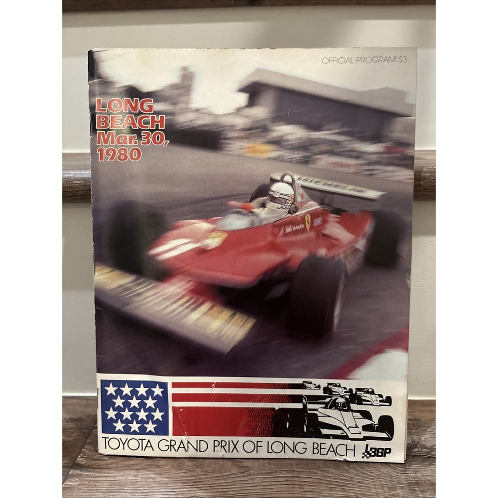 1980 Long Beach Toyota Grand Prix Program Magazine - Collectors Item